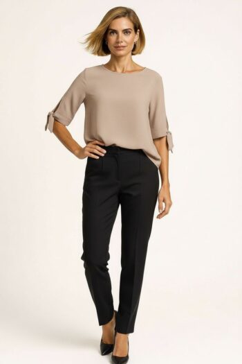 BLUSA MANGA AMARRE LATERAL