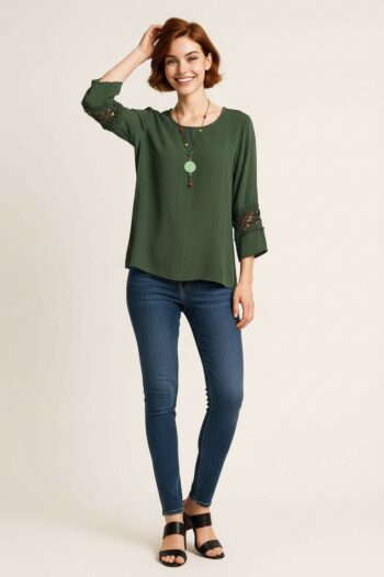 BLUSA CUELLO REDONDO TEXTURA