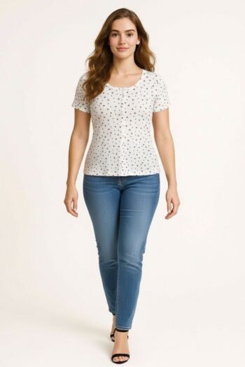 PLAYERA RIB CUELLO BOTONES