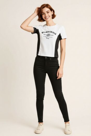 PLAYERA PANEL CONTRASTE