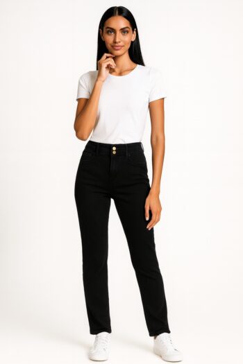 PANTALÓN TIRO ALTO PRETINA ANCHA