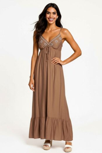 VESTIDO TIRANTES BORDADO