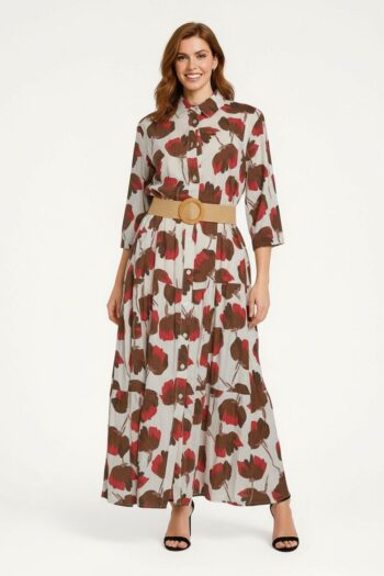 VESTIDO CAMISERO MANGA MEDIA