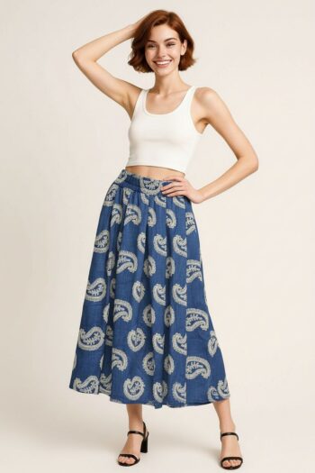 FALDA TABLONES AMPLIOS