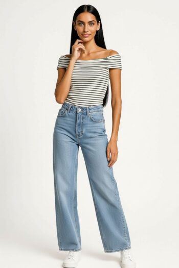 PLAYERA HOMBROS DESCUBIERTOS RAYAS