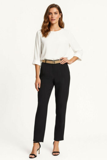 PANTALÓN CON CINTURÓN