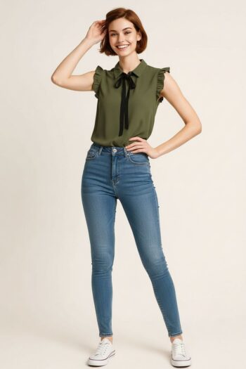 BLUSA CORBATA FRONTAL