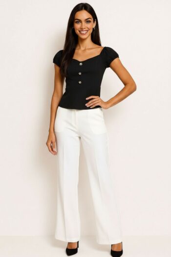 BLUSA PEPLUM BOTONES FRONTAL