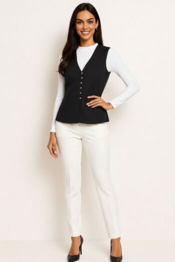 BLUSA SIN MANGAS BOTONES