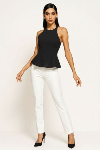 PLAYERA HALTER CORTE FLUIDO