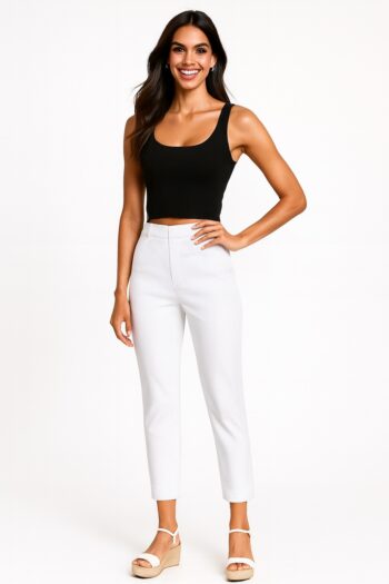 PANTALÓN CAPRI TIRO ALTO