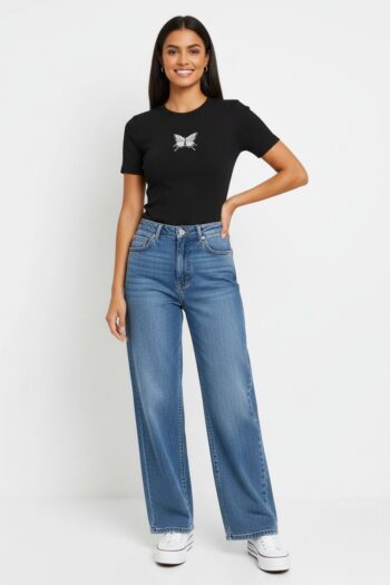 PLAYERA MARIPOSA APLICACIÓN CENTRAL