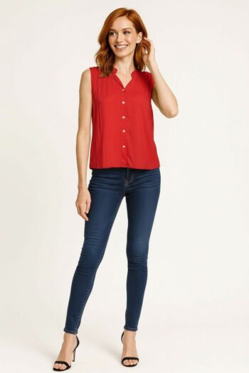 BLUSA CUELLO MAO LIGERA