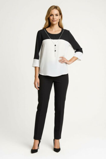 BLUSA CUELLO REDONDO ESTRUCTURA