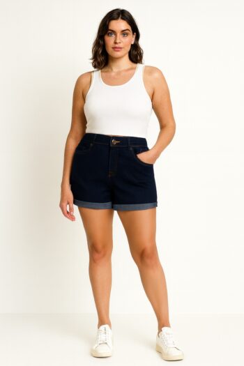 SHORT MEZCLILLA TIRO MEDIO