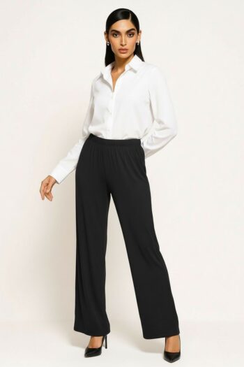 PANTALÓN AMPLIO PRETINA ELÁSTICA