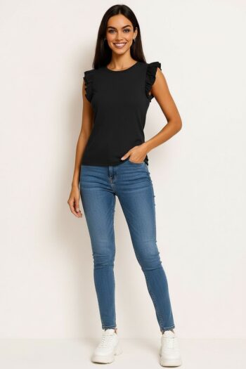 PLAYERA MANGA PLISADA