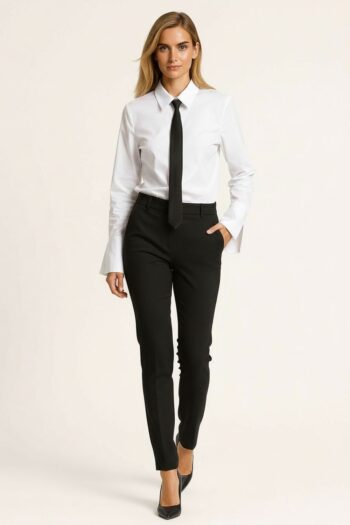 BLUSA CON CORBATA FORMAL