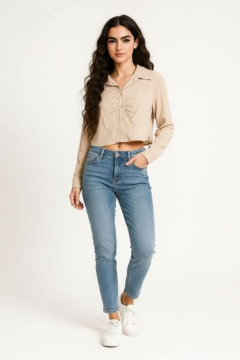 BLUSA PLISADA CAMISERA