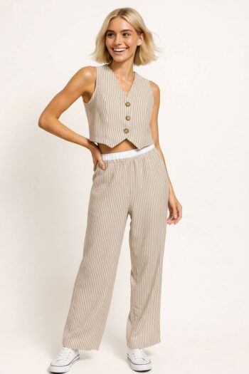 CONJUNTO CHALECO Y PANTALÓN AMPLIO