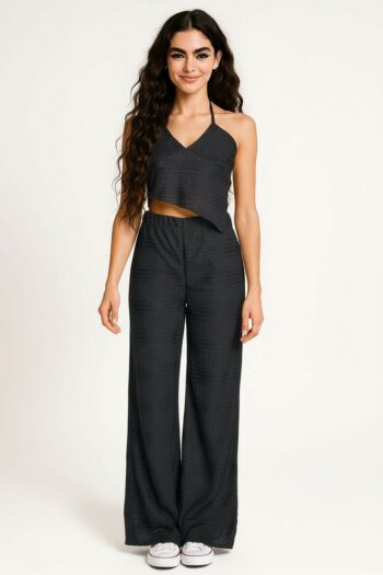 CONJUNTO HALTER Y PANTALÓN RECTO