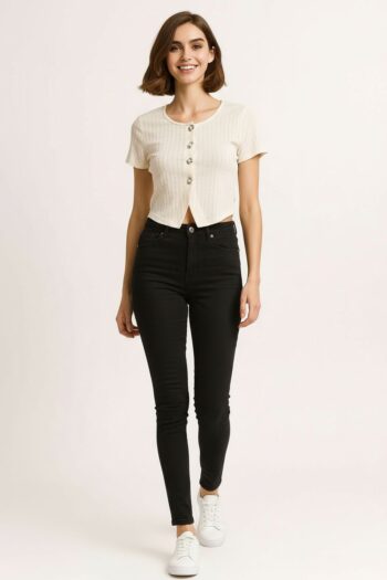 BLUSA CREPÓN BOTONES FRONTALES