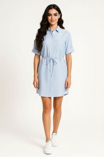 VESTIDO CAMISERO CON CINTURÓN