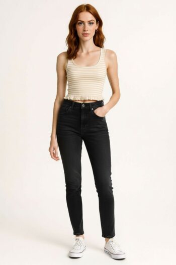 PLAYERA RIB RAYAS CON FALDÓN