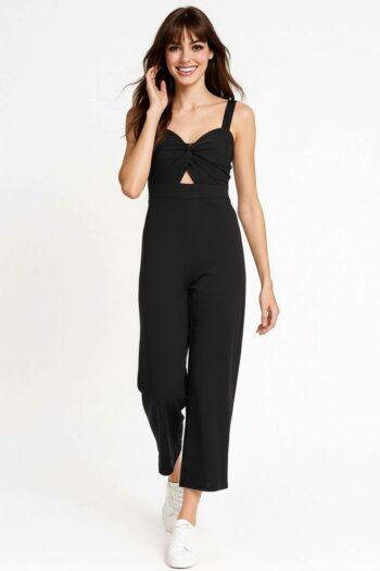 JUMPSUIT ESCOTE FRUNCIDO