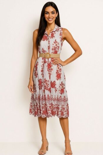 VESTIDO LARGO CUELLO CAMISERO