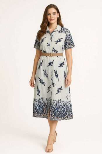 VESTIDO CAMISERO CON CINTURÓN