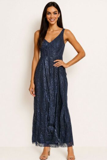 VESTIDO LARGO ESPALDA CRUZADA