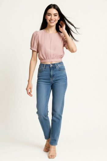 BLUSA CORTA AMARRE TRASERO