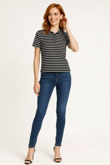 PLAYERA CUELLO CAMISERO BOTONES