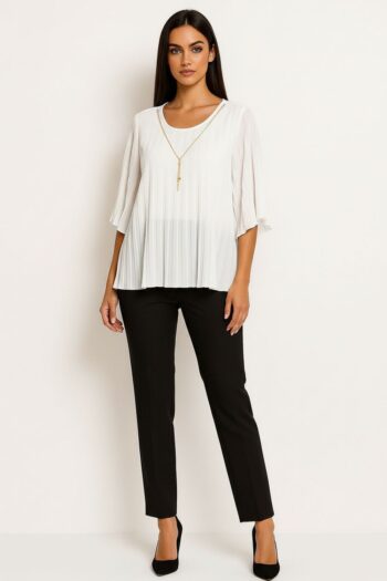 BLUSA PLISADA COLLAR