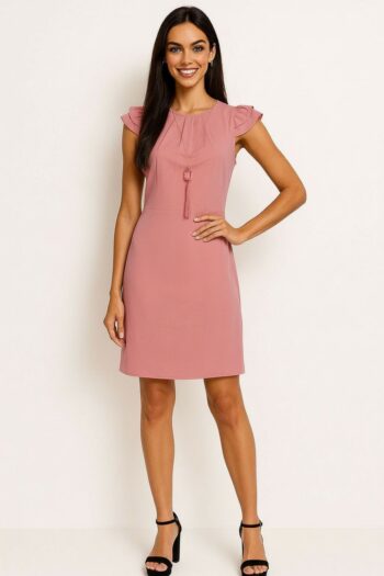 VESTIDO CORTO CON DETALLE