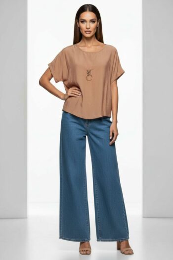 BLUSA CUELLO REDONDO SUELTA