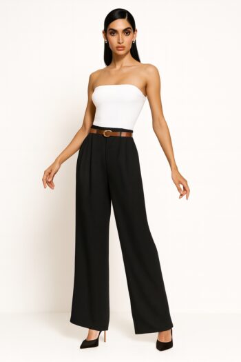 PANTALÓN CON CINTURÓN