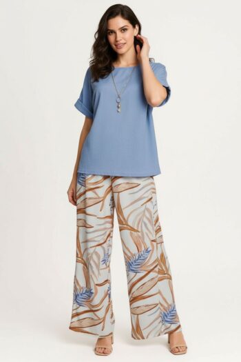 CONJUNTO BLUSA PANTALÓN RECTO