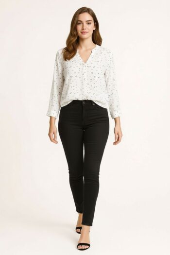 BLUSA MANGA TRES CUARTOS