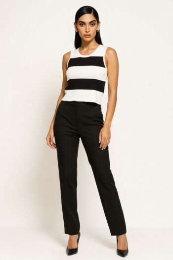 SUÉTER TEJIDO SIN MANGAS