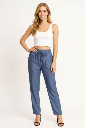 PANTALÓN AMPLIO PRETINA ELÁSTICA
