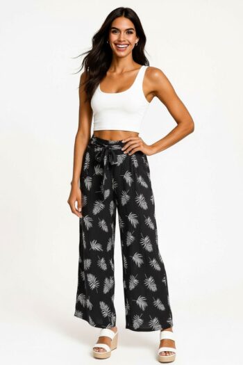 PANTALÓN CAPRI PRETINA ELÁSTICA CINTA