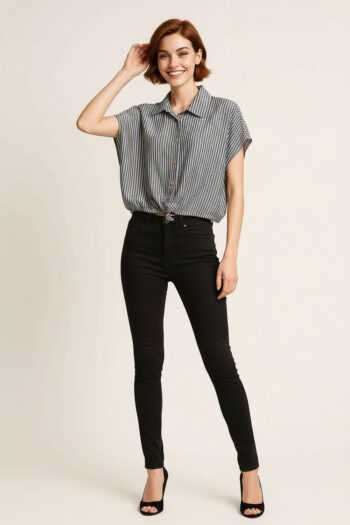 BLUSA BOTONES CUELLO CLÁSICO