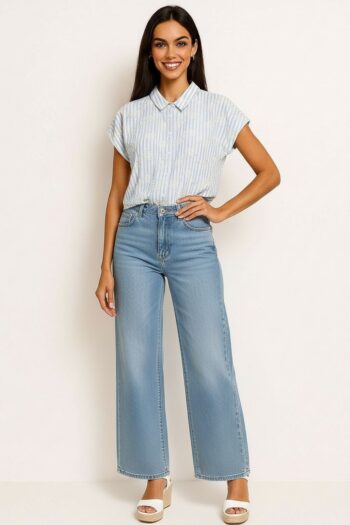 BLUSA CAMISERA DETALLE BORDADO