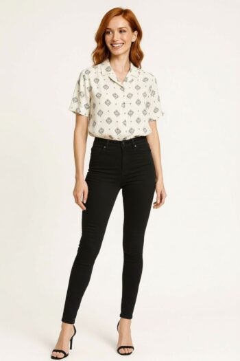 BLUSA CAMISERA MANGA CORTA