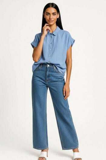 BLUSA CUELLO BORDADO ELEGANTE