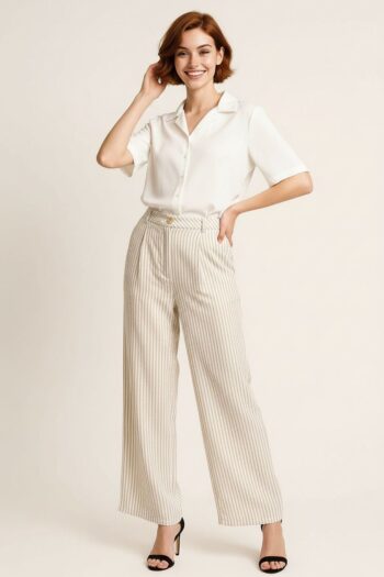 PANTALÓN RECTO CON PINZAS