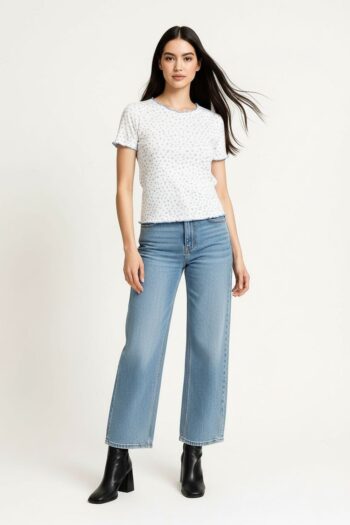 PLAYERA MINI PRINT FLORES