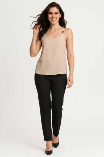 BLUSA TOP TIRANTES DETALLE CUENTAS